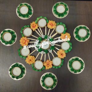 Paper flower rangoli set