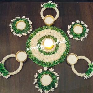 Paper flower rangoli set