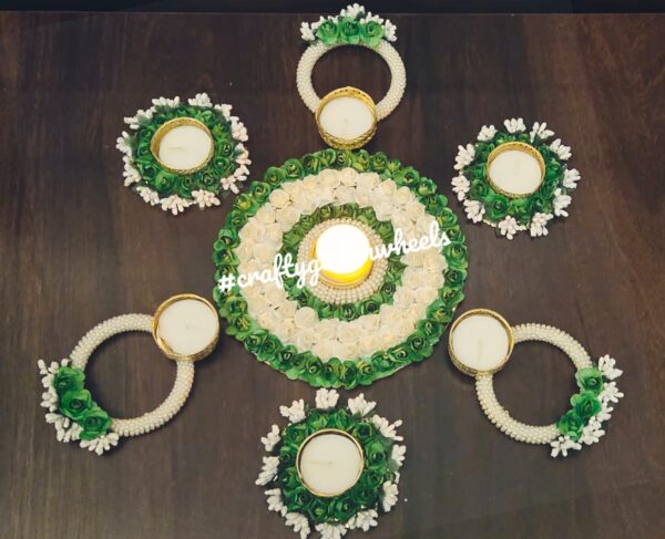 Paper flower rangoli set